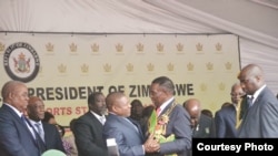 Mutungamiri wenyika yea Mozambique VaFilipe Nyusi nemutungamiri wenyika VaMnangagwa