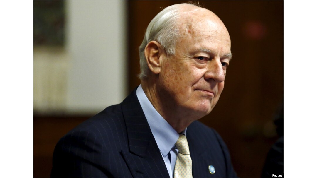 Staffan de Mistura es el enviado de la ONU que media las conversaciones de paz para Siria, en Ginebra, Suiza.