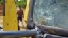 Bekas tembakan mengenai kaca bagian depan sebuah truk yang dilakukan KKB di Kabupaten Yahukimo, Papua, Kamis 24 Juni 2021. (Courtesy: Kogabwilhan III)