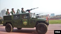 United Wa State Army (UWSA) 30 years of a ceasefire signed with the Myanmar military in the Wa State, in Panghsang on April 17, 2019. 