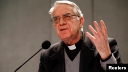 El vocero de la Santa Sede, Federico Lombardi, se reunió este martes con la prensa en Roma. 