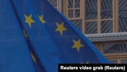 Cờ EU tại Brussels, Bỉ