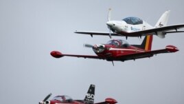 Belgian-British pilot Zara Rutherford, 19, arrives at Kortrijk-Wevelgem Airport after a round-the-world trip in a light aircraft, becoming the youngest female pilot to circle the planet alone, in Wevelgem, Belgium, January 20, 2022. (REUTERS/Pascal Rossignol)