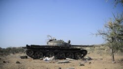 FILE: Ammunition is seen next to a tank destroyed in a fight between the Ethiopian National Defense Force (ENDF) and the Tigray People's Liberation Front (TPLF) forces in Kasagita town, Afar region, Ethiopia, February 25, 2022. 