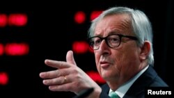 European Commission President Jean-Claude Juncker holds a news conference at the EU Commission headquarters ahead of an informal meeting of EU leaders, Brussels, Belgium, May 7, 2019.