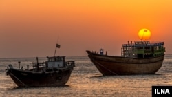 غروب آفتاب در جزیره قشم در خلیج فارس. عکاس: هادی نوید، ایلنا