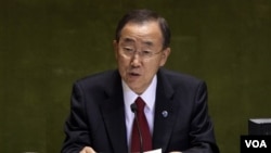 Sekretaris Jenderal PBB, Ban Ki-moon.