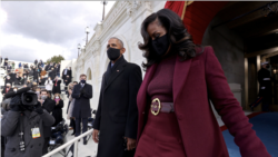 Obama arrives for Biden ianuguration