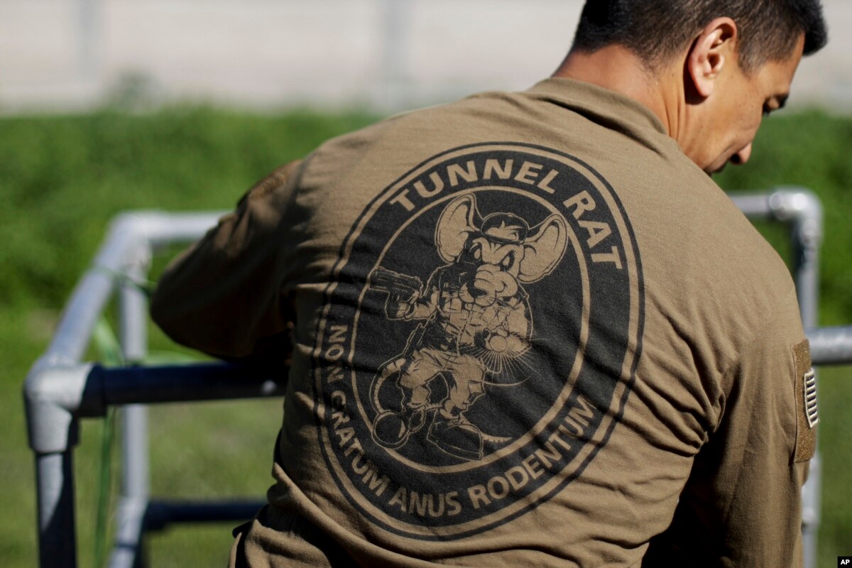 US Border Patrol 'Tunnel Rats' Plug Underground Passages