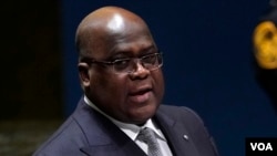 Le président Felix Antoine Tshilombo Tshisekedi devant l'ONU à New York, le 26 septembre 2019.