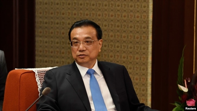 中国总理 李克强 在北京中南海 （资料照片）