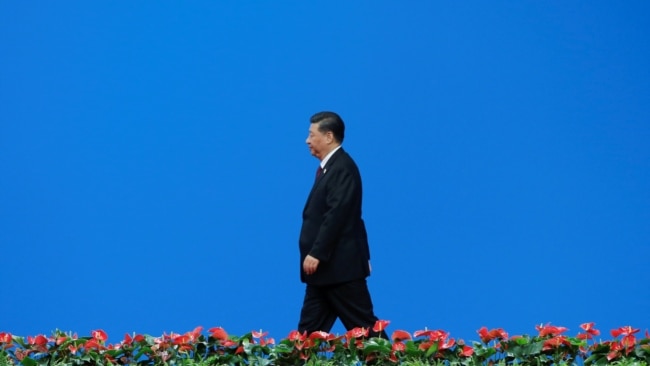 中国国家主席习近平2019年5月15日在北京出席亚洲文明对话大会。