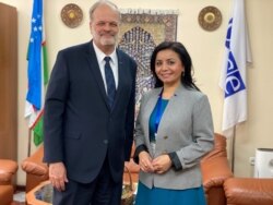 OSCE Ambassador to Uzbekstan John MacGregor talks to VOA's Navbahor Imamova in Tashkent, December 27, 2019