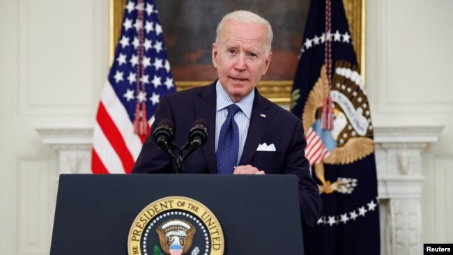Tổng thống Joe Biden phát biểu ngày 4/5/2021 tại Nhà Trắng.