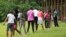 Golf is slowly gaining popularity in Nigeria. Every Saturday, young people take lessons at the IBB International Golf and Country Club in the Nigerian capital of Abuja. Uloma Mbuko is the lead instructor. (C. Oduah/VOA)