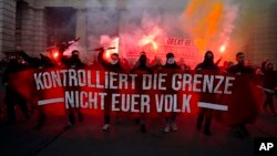 اعتراضات به محدودیت‌های جدید کرونا. وین، اتریش - ۲۹ آبان ۱۴۰۰