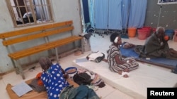 FILE: Survivors of an earlier air strike by Ethiopian government forces receive treatment at the Shire Shul General hospital in the town of Dedebit, northern region of Tigray, Ethiopia, Jan. 8, 2022. 