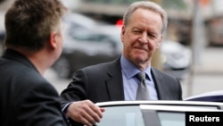 Canada's chief NAFTA negotiator Steve Verheul leaves after a roundtable meeting with Labour leaders in Ottawa, Ontario, Canada, March 28, 2018. 