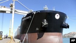 This is an undated photo of the Montecristo Italian cargo ship that was attacked by pirates off the coast of Somalia on October 10, 2011.