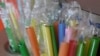 FILE - Wrapped plastic straws at a bubble tea cafe in San Francisco, July 17, 2018. "We’re going back to plastic straws," President Donald Trump said as he signed an executive order directing the federal government to stop buying paper straws.