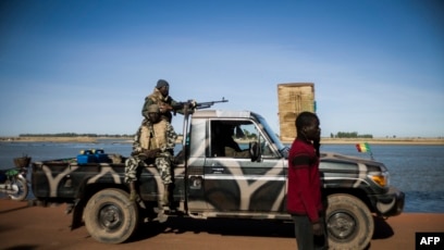 Des soldats maliens à Mopti, Mali, le 22 janvier 2013