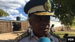 Moses Chihobvu, the deputy head of Zimbabwe Prisons and Correctional Services, says Harare would want prison conditions to be up to top notch if funds permit, March 2017. (S. Mhofu/VOA)