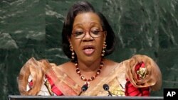 La présidente centrafricaine, Cathérine Samba-Panza