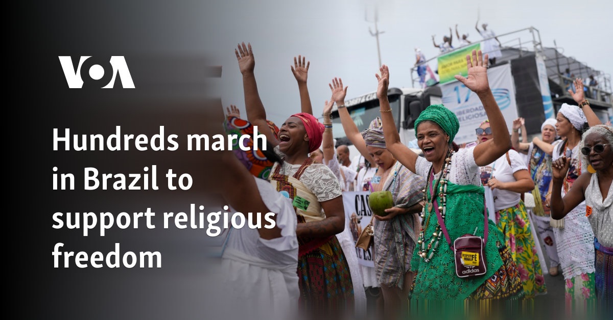 Hundreds march in Brazil to support religious freedom