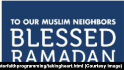 Poster 'Ramadhan Blessing' atas prakarsa Minnesota Council of Churches (Foto: Courtesy Image)