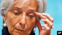 La directora gerente del FMI, Christine Lagarde, dice que ha tomado nota del referéndum griego.