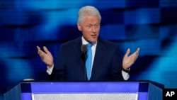 Bill Clinton na convenção do Partido Democrata