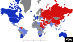 Freedom on the Internet 2017 - Click on the image for an interactive map