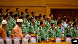 မြန်မာလွှတ်တော်ထဲက တပ်မတော် ကိုယ်စားလှယ်များ