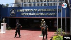 Fachada del Ministerio de Gobernación de Nicaragua en Managua. Foto VOA.