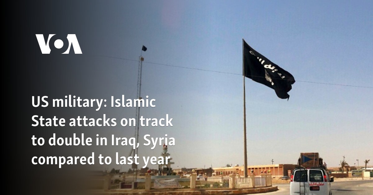 US military: Islamic State attacks on track to double in Iraq, Syria compared to last year