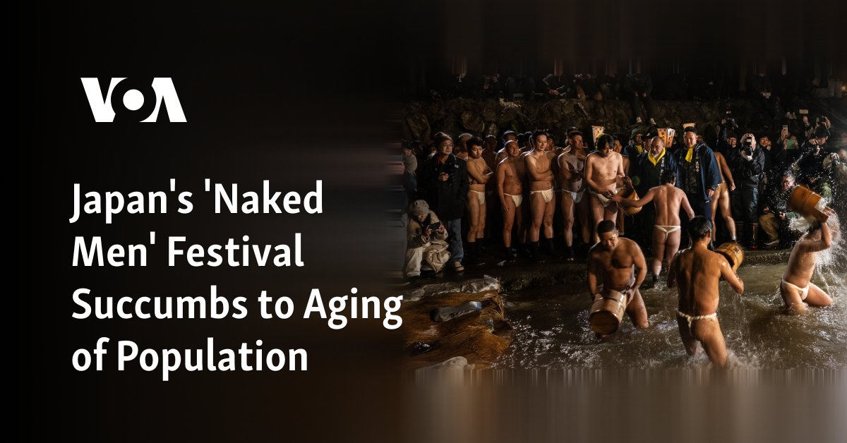 Japan’s ‘Naked Men’ Festival Succumbs to Aging of Population