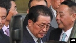 北韓領導人金正恩的姑丈張成澤在北京進行訪問