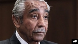 Rep. Charles Rangel, D-NY, appears on Capitol Hill in Washington, 15 Nov. 2010 before his ethics trial.