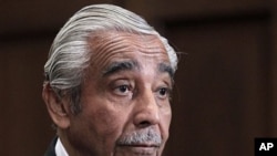 Rep. Charles Rangel, D-NY, appears on Capitol Hill in Washington, 15 Nov. 2010 before his ethics trial.