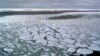 his January 2017 photo provided by Ted Scambos shows sea ice on the ocean surrounding Antarctica during an expedition to the Ross Sea.