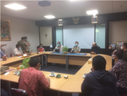 Perwakilan dari 75 pegawai KPK yang dinyatakan tidak lolos tes wawasan kebangsaan saat berkunjung ke kantor PGI di Jakarta, Jumat, 28 Mei 2021. (Foto: PGI)