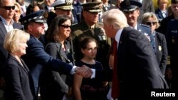 Predsednik Donald Tramp na komemoraciji u Pentagonu.