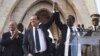 Presidente Francois Hollande (segundo da esq) e presidente interino do Mali Dioncounda Traore 