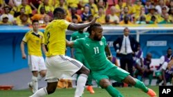 Didier Drogba contre la Colombie lors de la coupe du monde 2014