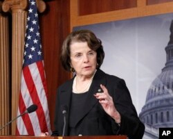 Senadora Dianne Feinstein, demócrata por California, miembro de la Comisión de Inteligencia del Senado.