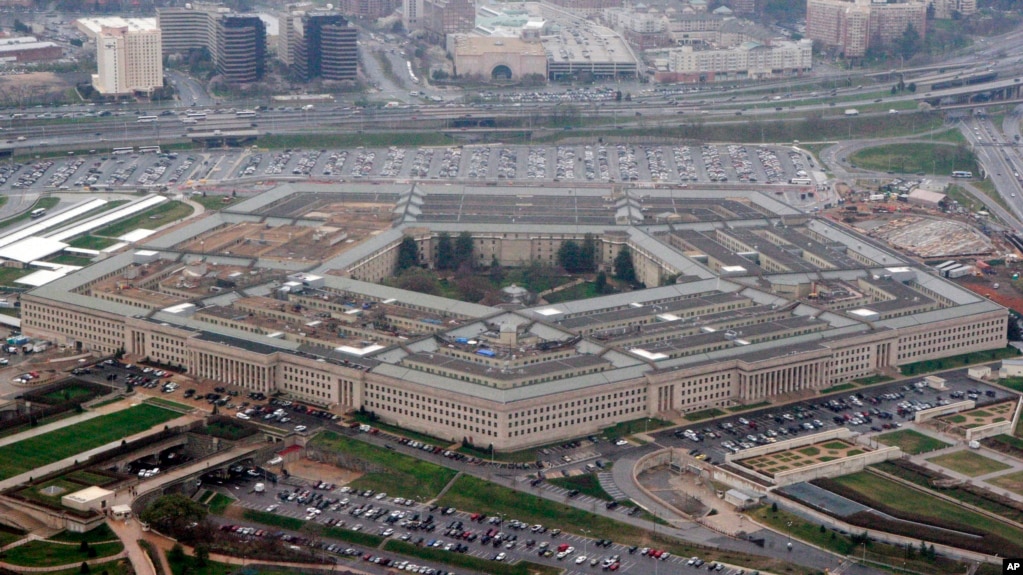 FILE - This March 27, 2008, file aerial photo shows the Pentagon in Washington. The U.S. military wants to expand its use of artificial intelligence in warfare but says it will take care to deploy the technology in accordance with the nation’s values. The