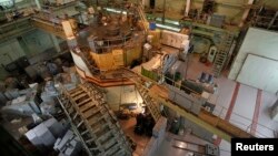 FILE - A nuclear reactor is seen at a nuclear research facility in Kyiv, Ukraine, March 23, 2012.