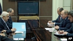Встреча Владимира Путина с министром иностранных дел Сирии Валидом Муаллемом