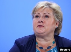 Erna Solberg, primera ministra de Noruega.