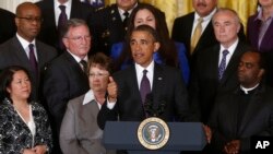 바락 오바마 미국 대통령이 11일 백악관에서 이민 개혁에 관한 입장을 밝혔다.